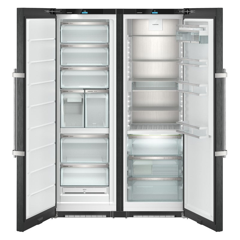 Liebherr 662 Litre  BioFresh Fridge & Freezer - Black Steel