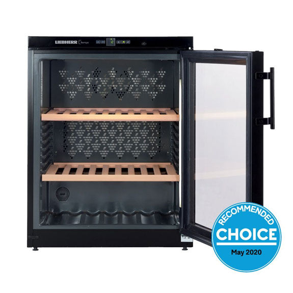 Liebherr 60 Bottle Single Zone Wine Storage Cabinet - Black