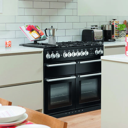 Falcon 110cm Nexus SE 5 Burner Dual Fuel Cooker - Slate/Chrome