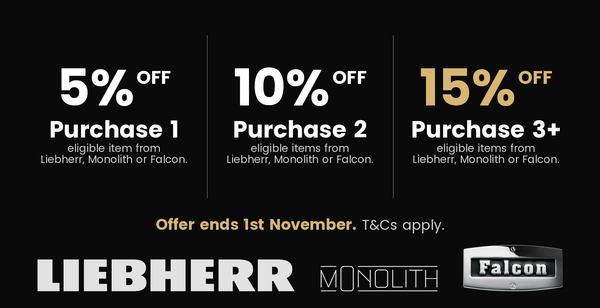 Bundle & Save up to 15% on select Falcon, Liebherr and Monolith