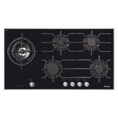 Miele 95cm 5 Burner Gas Cooktop - Black