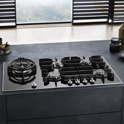 Miele 95cm 5 Burner Gas Cooktop - Black