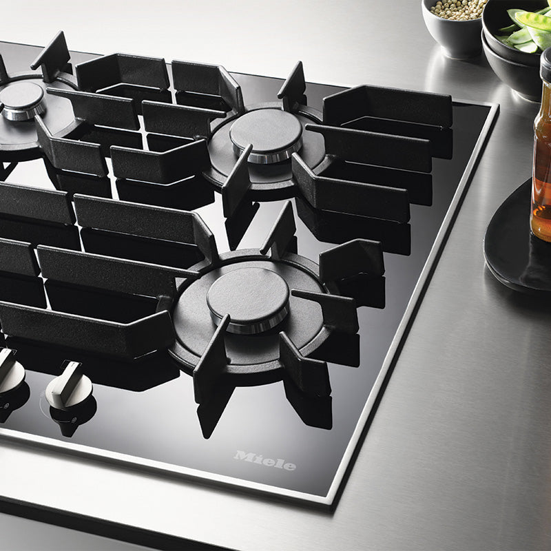 Miele 95cm 5 Burner Gas Cooktop - Black
