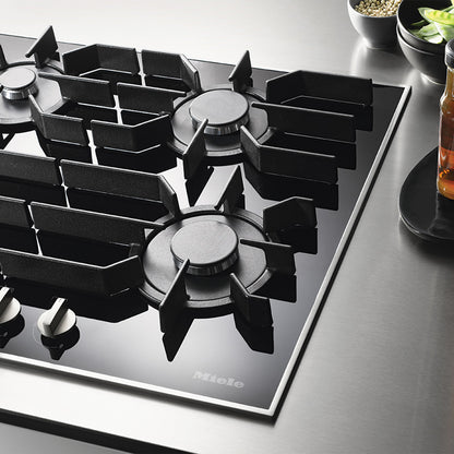 Miele 95cm 5 Burner Gas Cooktop - Black