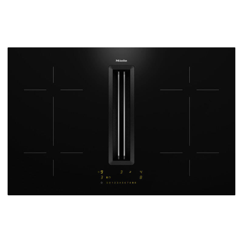 Miele Induction Cooktop with Integrated Extractor - Black