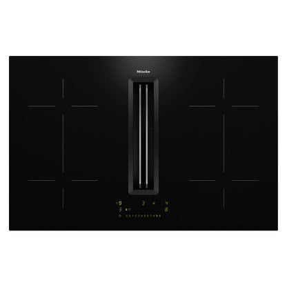 Miele Induction Cooktop with Integrated Extractor - Black