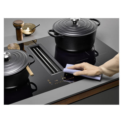 Miele Induction Cooktop with Integrated Extractor - Black