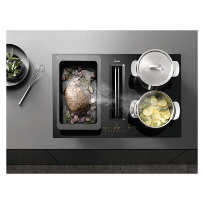 Miele Induction Cooktop with Integrated Extractor - Black