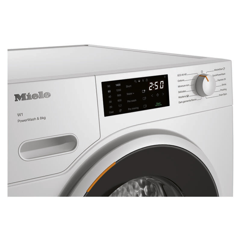 Miele W1 8kg Front Load Washing Machine - White