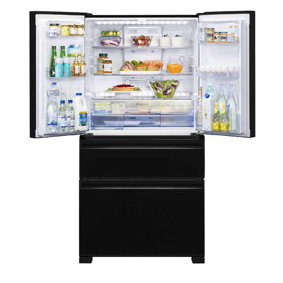 Mitsubishi Electric 564 Litre French Door Fridge - Black