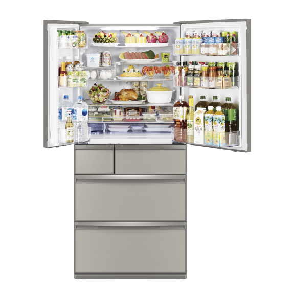 Mitsubishi Electric 700 Litre Multi Drawer Refrigerator - Argent Silver