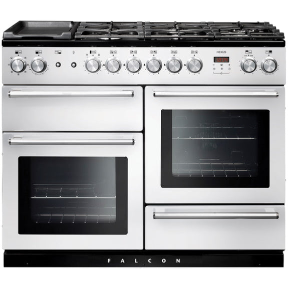 Falcon 110cm Nexus Dual Fuel Freestanding Cooker - White