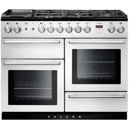 Falcon 110cm Nexus Dual Fuel Freestanding Cooker - White