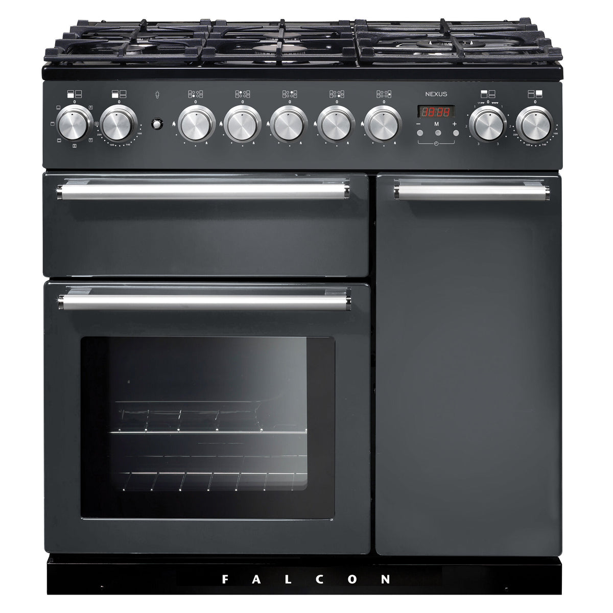 Falcon 90cm Nexus Dual Fuel Cooker - Slate/Chrome