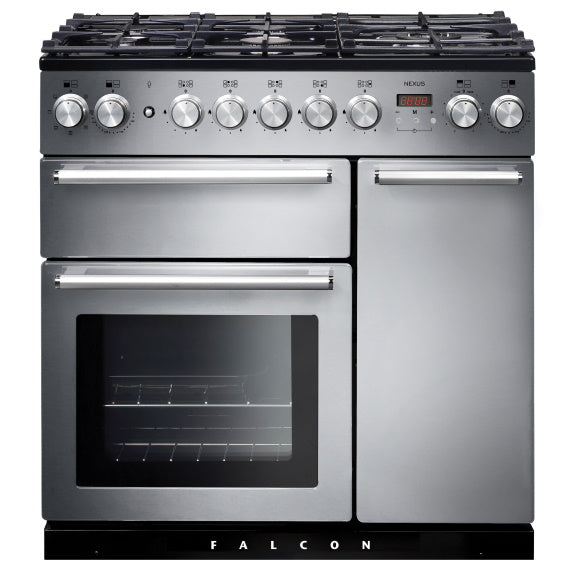 Falcon 90cm Nexus 5 Zone Dual Fuel Cooker - Stainless Steel/Chrome