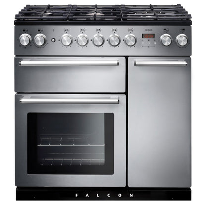 Falcon 90cm Nexus 5 Zone Dual Fuel Cooker - Stainless Steel/Chrome