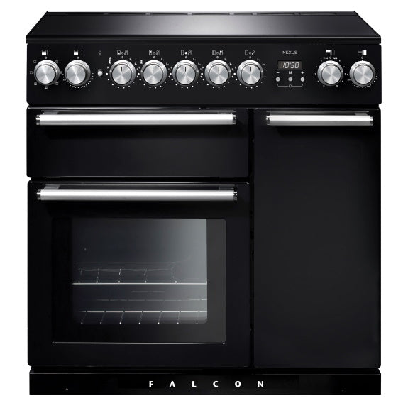 Falcon 90cm Nexus Induction Hob Cooker - Black/Chrome