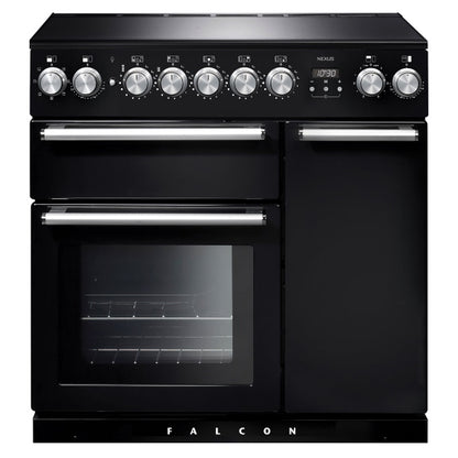 Falcon 90cm Nexus Induction Hob Cooker - Black/Chrome