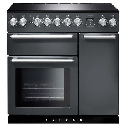 Falcon 90cm Nexus Induction Hob Cooker - Slate/Chrome
