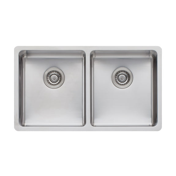 Oliveri Sonetto Double Bowl Universal Sink - Stainless Steel