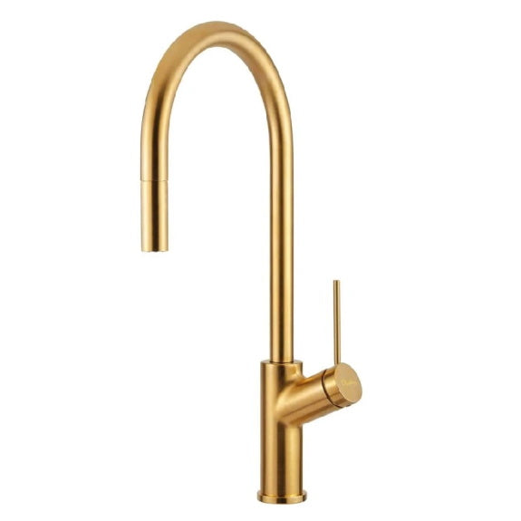Oliveri Vilo Pull Out Mixer Tap - Brushed Gold