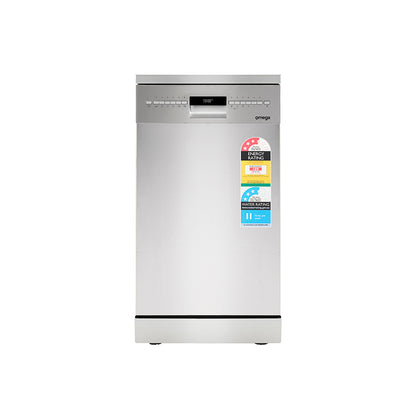 Omega 45cm Freestanding Dishwasher - Stainless Steel