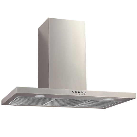 Omega 90cm Canopy Rangehood - Stainless Steel