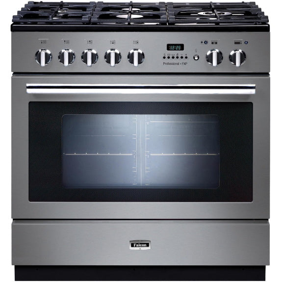 Falcon 90cm Professonal FX Dual Fuel Cooker - Stainless Steel/Chrome