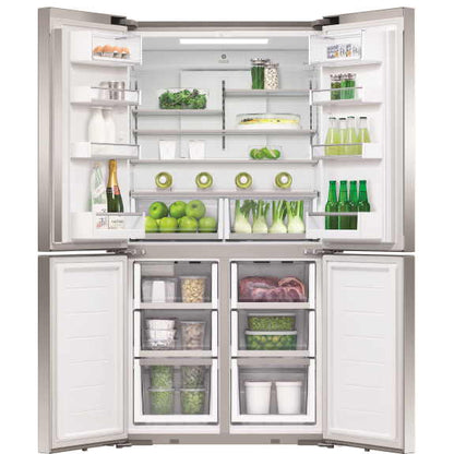 Fisher & Paykel 538L Series 7 Quad Door Refrigerator Freezer, Ice & Water