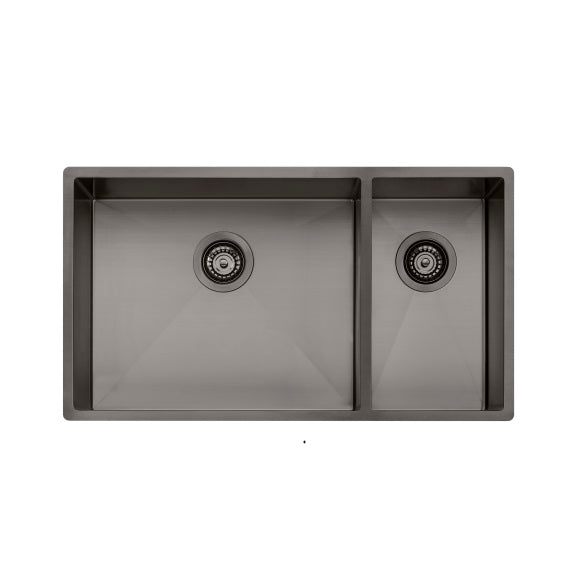 Oliveri Sprectra 1 and 1/2 Bowl Sink - Gunmetal