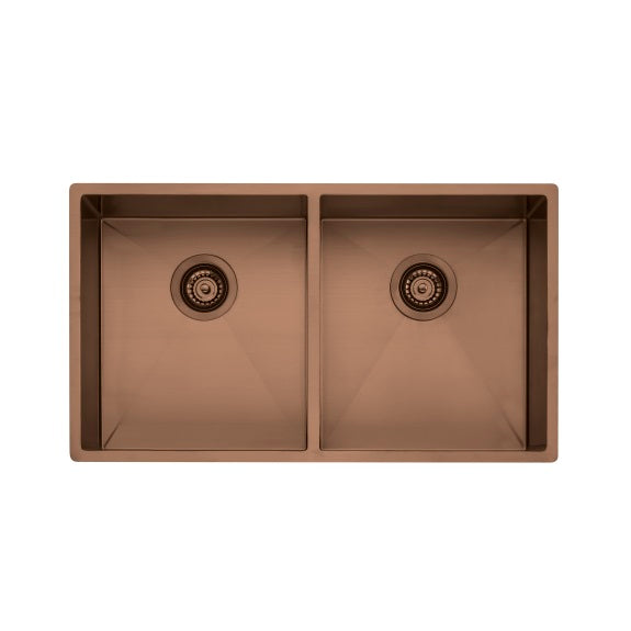 Oliveri Spectra Double Bowl Sink - Copper