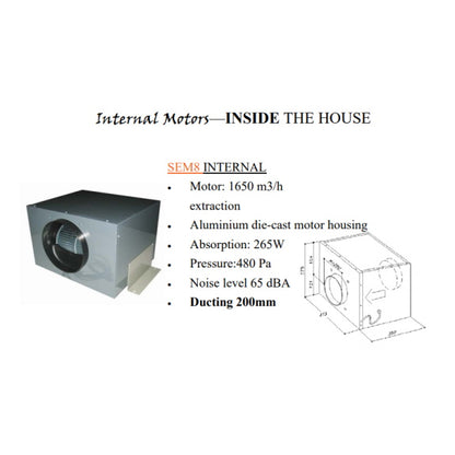 Sirius 88cm Valentina Downdraft Rangehood with SEM8 Motor - Stainless Steel