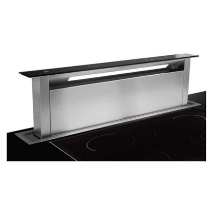 Sirius 118cm Valentina Downdraft Rangehood Black Glass Fascia