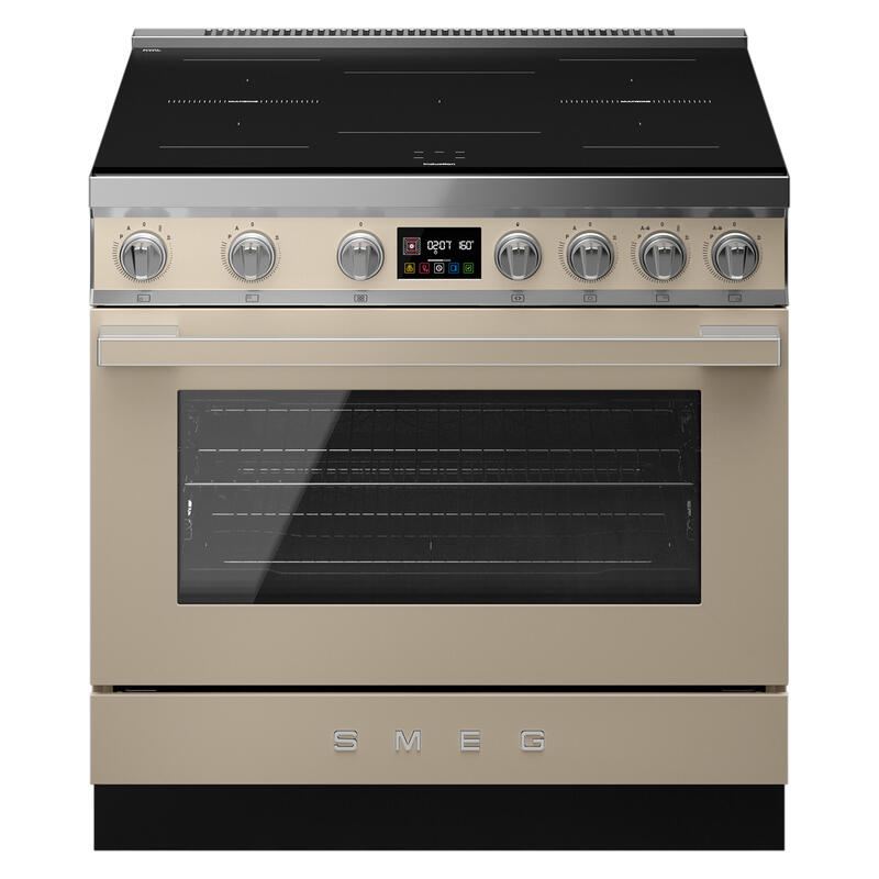 Smeg 90cm Portofino Induction Pyrolytic Freestanding Oven - Moonlight