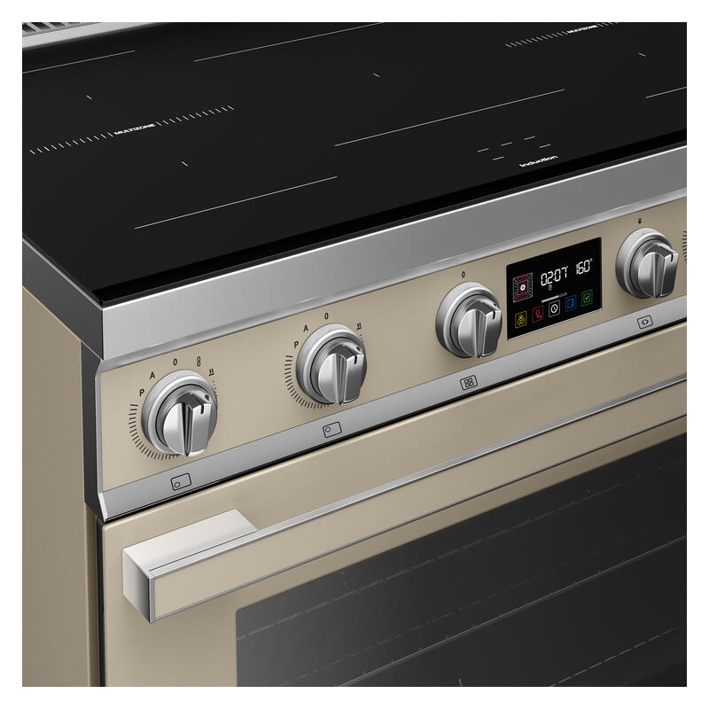 Smeg 90cm Portofino Induction Pyrolytic Freestanding Oven - Moonlight