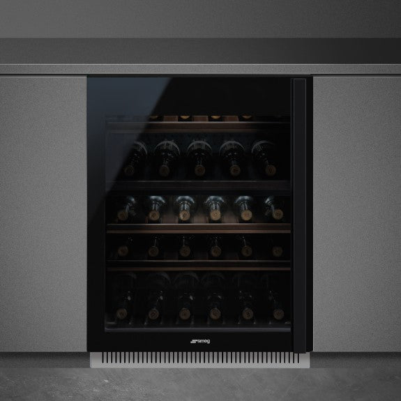 Smeg 38 Bottle Dolce Stil Novo Built - In Wine Cabinet - Black
