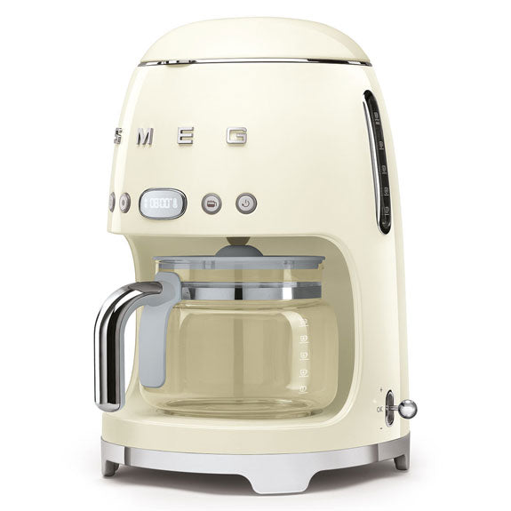 Smeg Retro Style 1.4 Litre Drip Filter Coffee Machine - Panna Cream