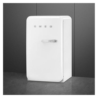 Smeg 135L 50's Style Retro Bar Fridge Left Hand Hinge - White