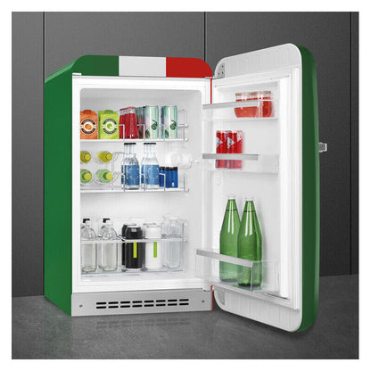 Smeg 135L 50's Style Retro Bar Fridge Right Hand Hinge - Multi Coloured