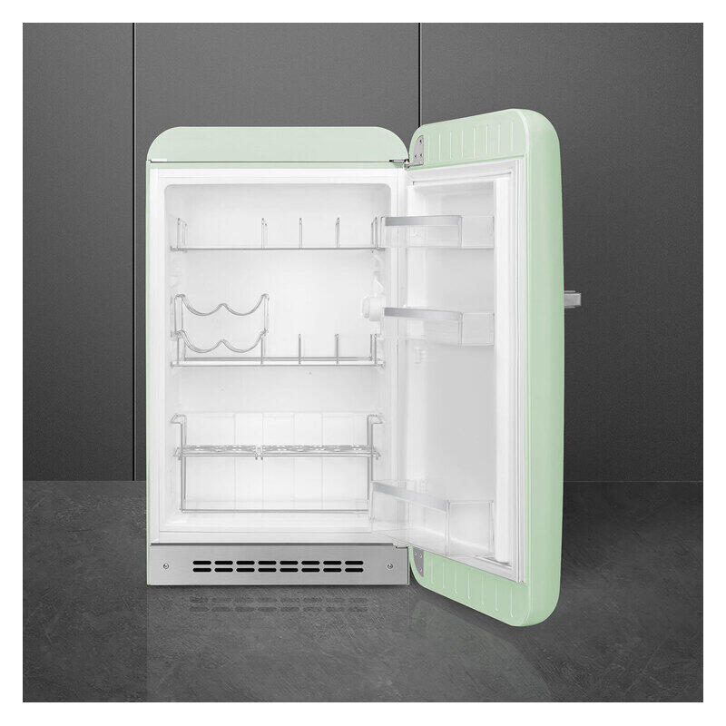 Smeg 135L 50's Style Retro Bar Fridge Right Hand Hinge - Green