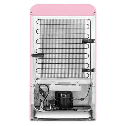 Smeg 135L 50's Style Retro Bar Fridge Right Hand Hinge - Pink