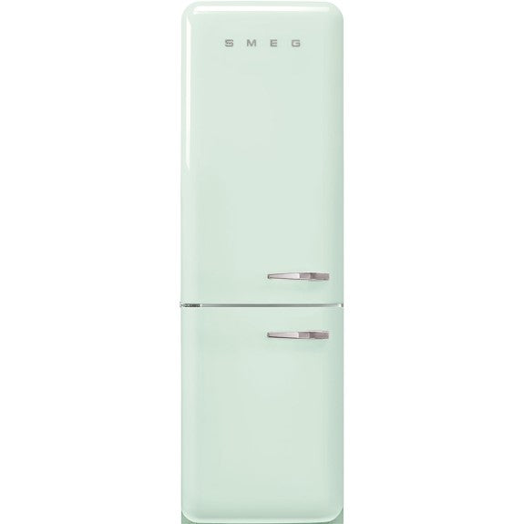 Smeg 331 Litre 50's Retro Style L/H Bottom Mount Refrigerator - Pastel Green
