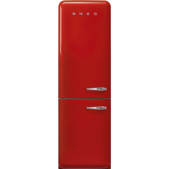 Smeg 331 Litre 50's Retro Style L/H Bottom Mount Refrigerator - Red