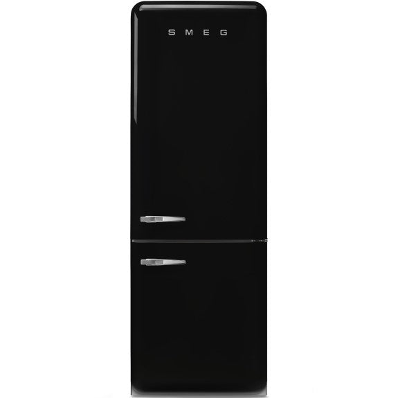 Smeg 481 Litre 50's Retro Style R/H Bottom Mount Refrigerator - Black