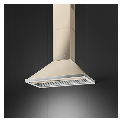 Smeg 90cm Portofino Canopy Rangehood - Moonlight