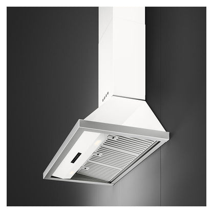 Smeg 90cm Portofino Canopy Rangehood - White
