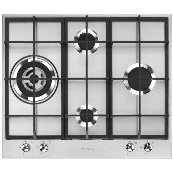 Smeg 60cm Classic Gas Cooktop - Stainless Steel