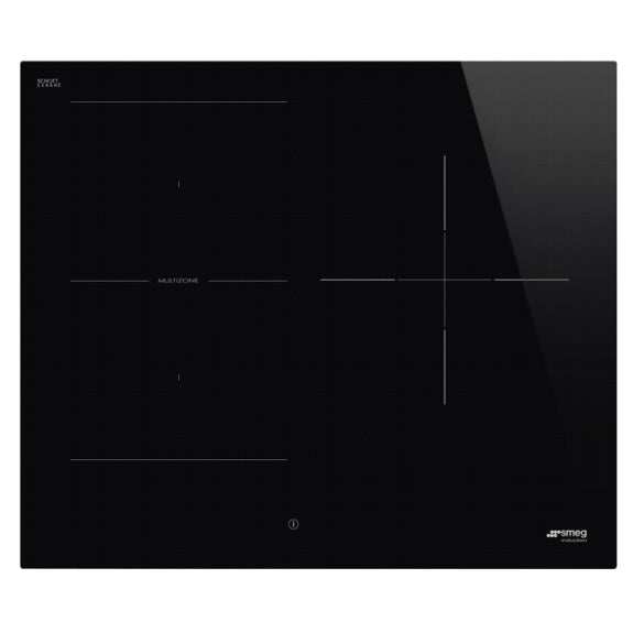 Smeg 60cm 3 Zone Induction Cooktop - Black