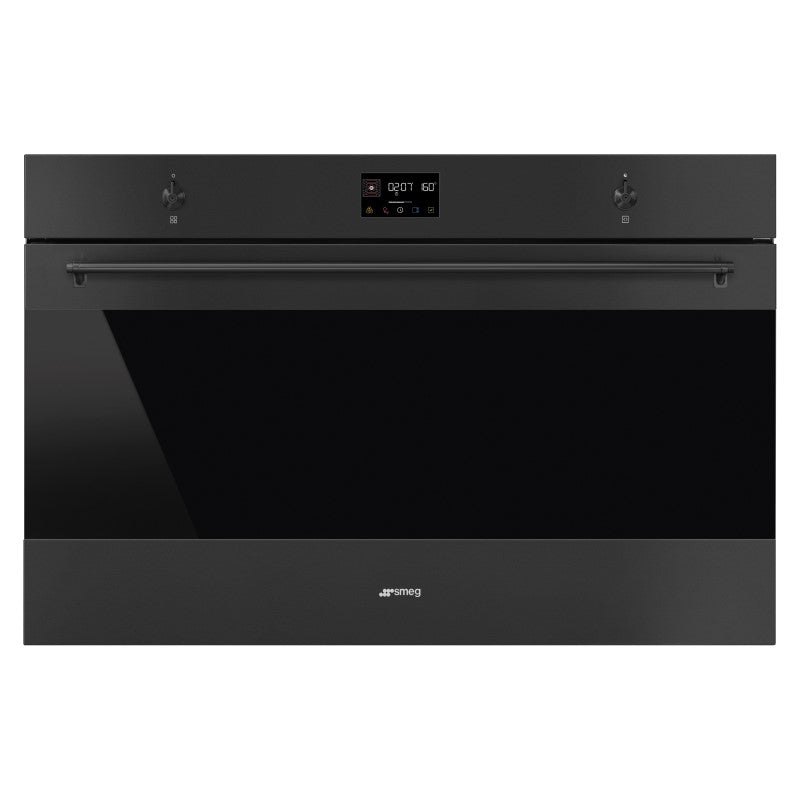 Smeg 90cm Classic Pyrolytic Oven - Matte Black