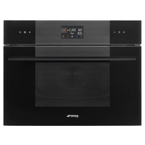 Smeg 45cm Linea Speed Oven - Black